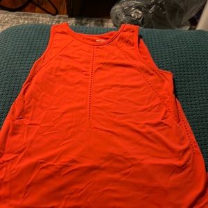 Athleta tank top burnt orange. Size small. Open crossed lower back